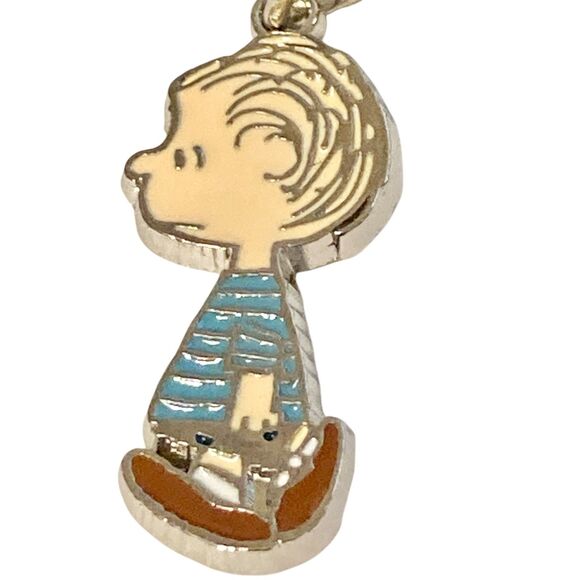 Peanuts Snoopy Linus Van Pelt Clip On Charm Zipper Pull Purse Charm Signed - Picture 2 of 8